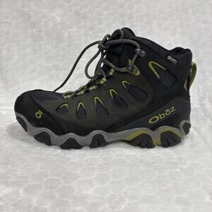 Oboz Boots Men's 10.5 Sawtooth II Mid Waterproof Hiking Outdoor Mesh Gray Black